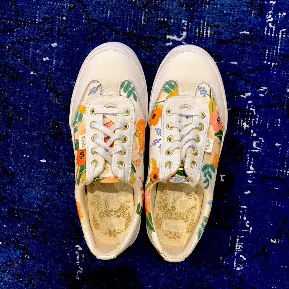 Rifle Paper Co Ked Sneakers size 5